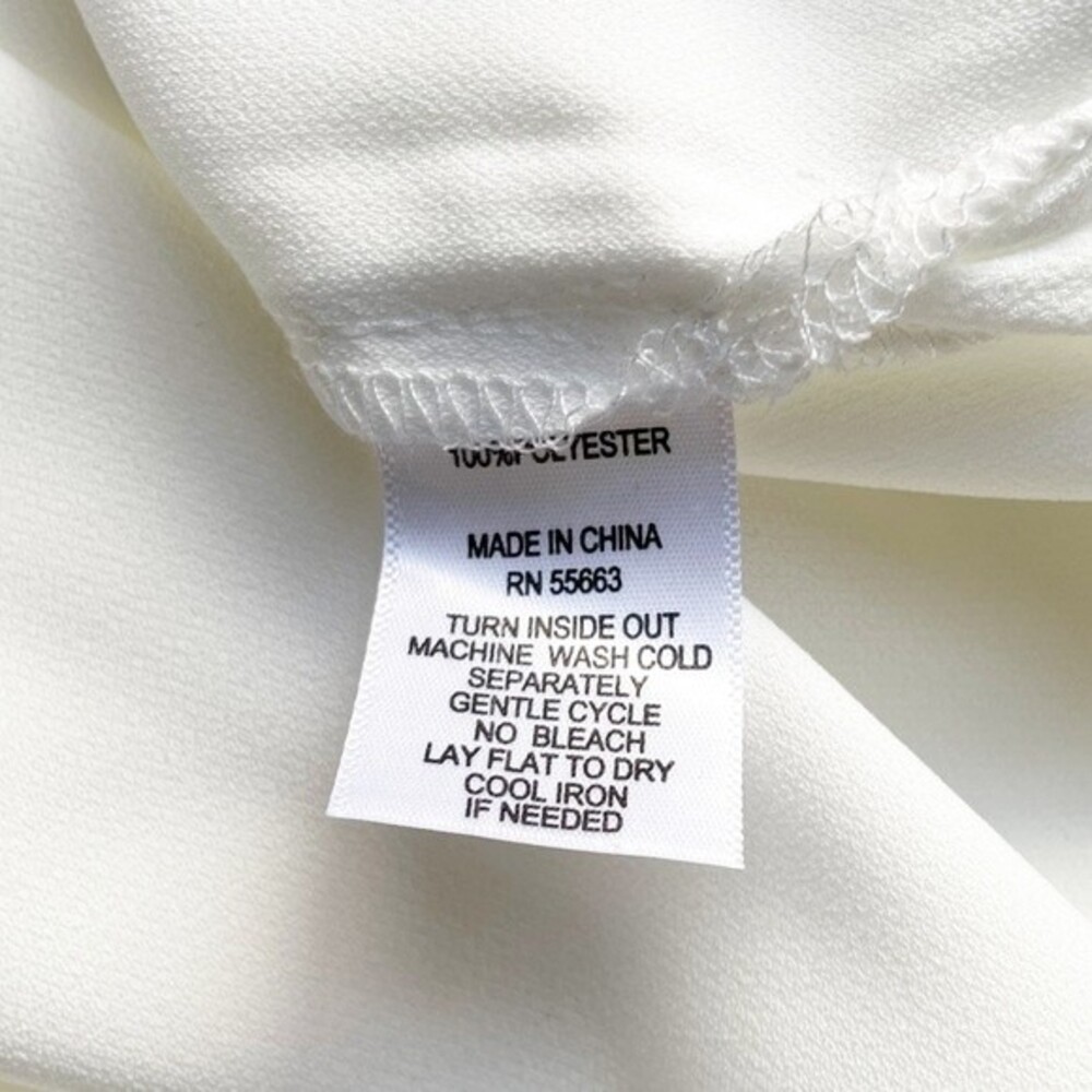 NWT Joie Top Long Sleeve Broderie Lace Blouse Ivory Crepe Women’s Size Small NEW - Picture 15 of 16